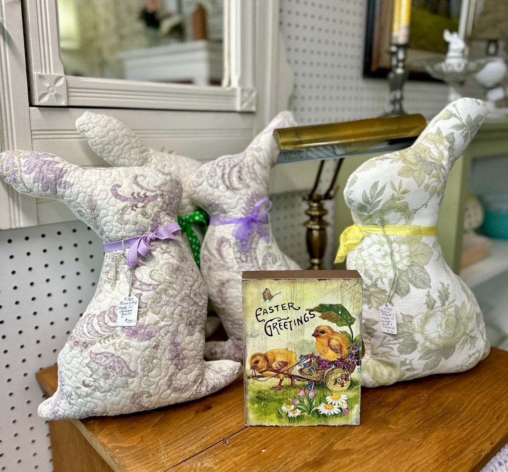 handmade bunny pillows